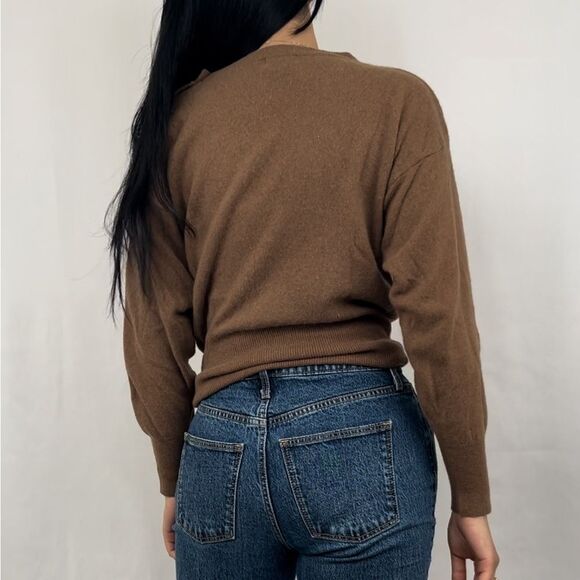 Vintage JH Collectibles Wool Rabbit Hair Blend Brown Sweater - Picture 4 of 8